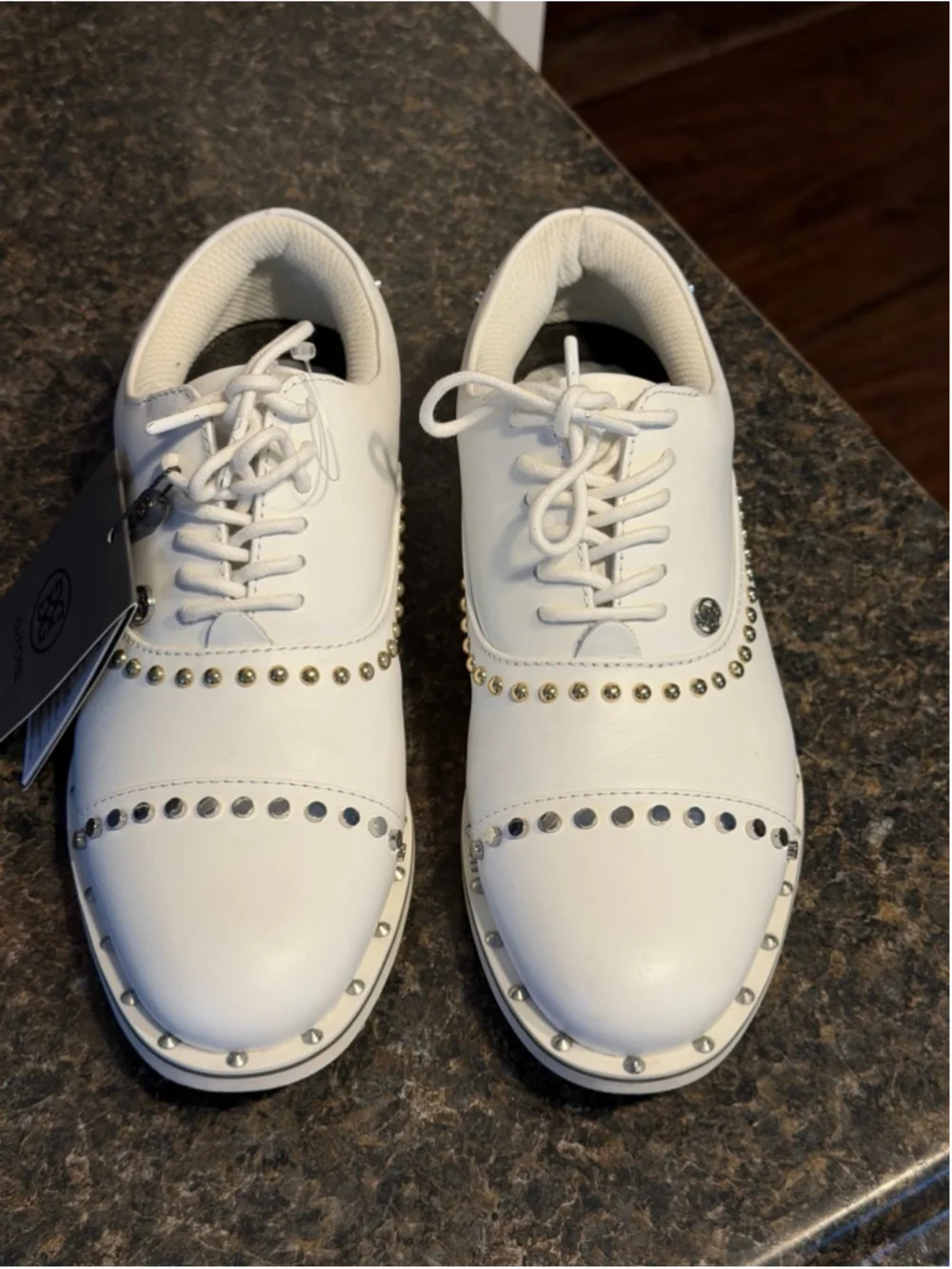NWT G/Fore Ladies Welt Stud Gallivanter Golf Shoes White Women's 6.5